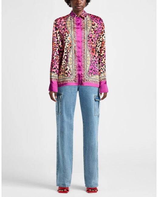 Just Cavalli Pink Mauve Shirt Polyester