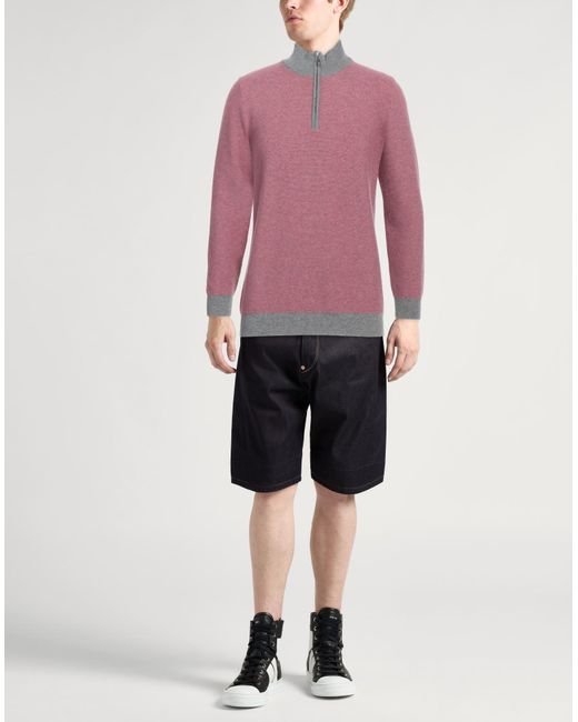 Fedeli Rollkragenpullover in Pink für Herren