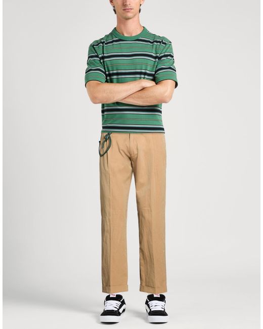 Berwich Natural Camel Pants Cotton for men