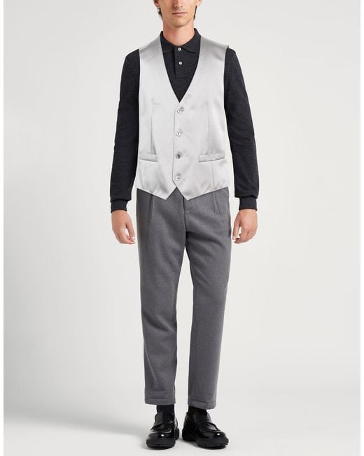 Corneliani Gray Waistcoat for men