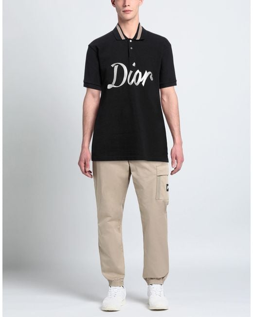 Polo Dior de hombre de color Black