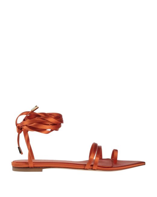 Ilio Smeraldo Red Thong Sandal