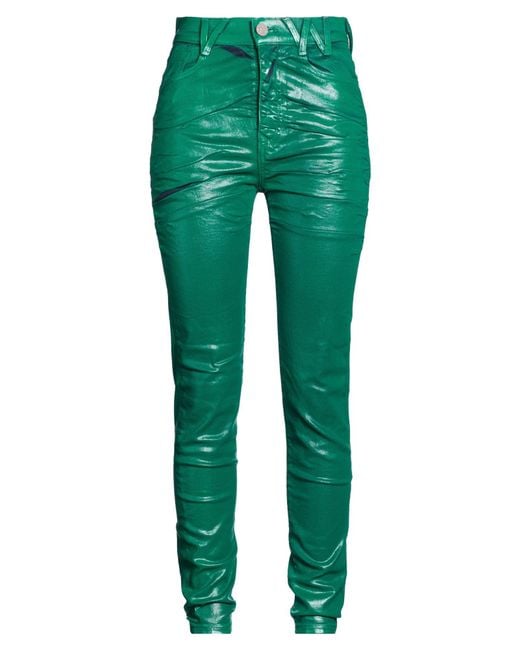 Vivienne Westwood Green Jeans Cotton, Elastane
