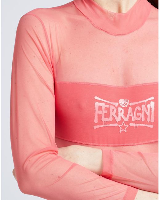 Chiara Ferragni Pink Bodysuit
