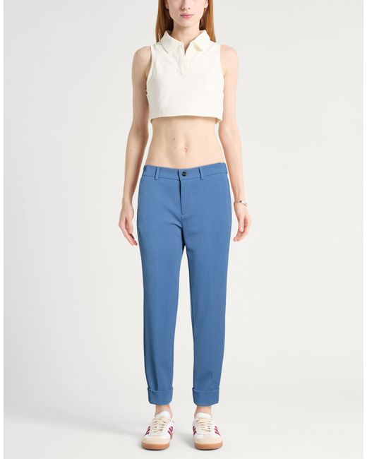 Berwich Blue Slate Pants Polyester, Elastane