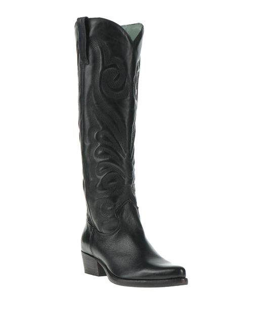 Felmini Black Boot Leather
