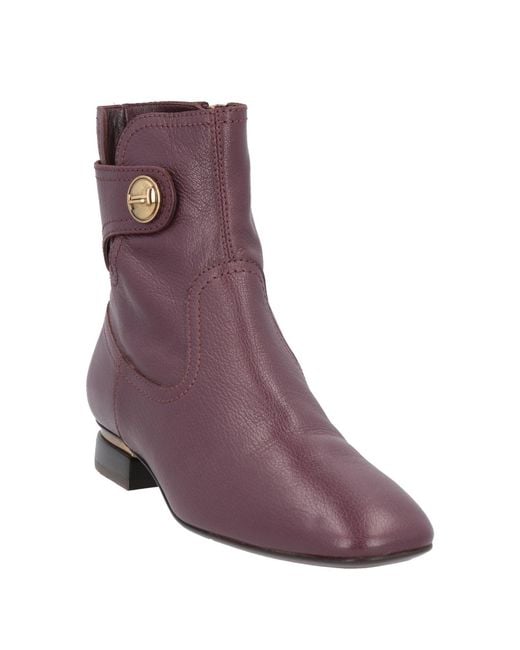 Tod's Purple Ankle Boots