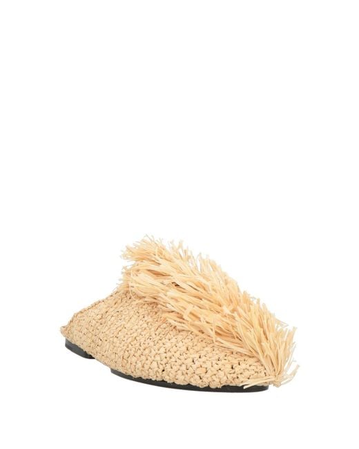 Jil Sander Mules & Clogs Natural Raffia