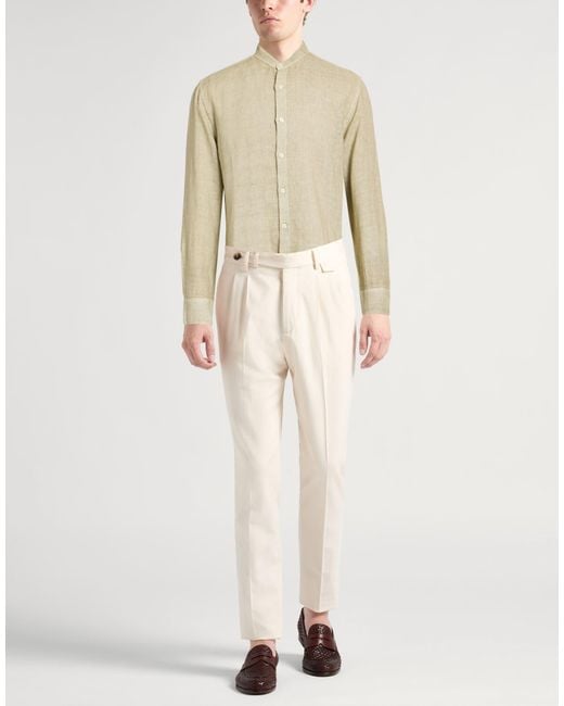120% Lino Natural Shirt Linen for men