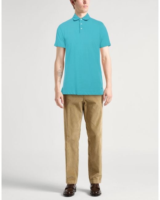 Polo Hackett de hombre de color Blue