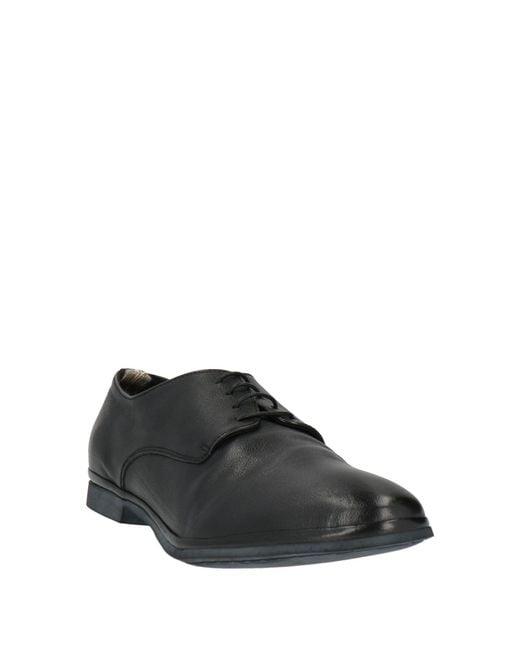 Officine Creative Black Lace-Up Shoes Leather for men