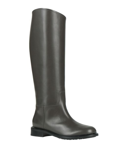 Emporio Armani Black Lead Boot Calfskin