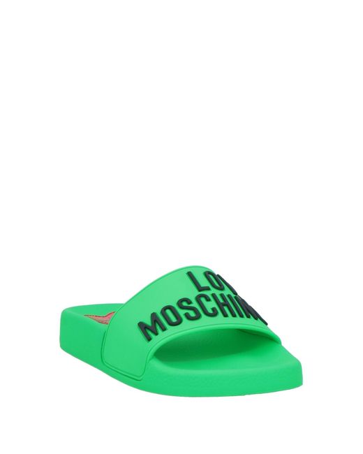 Sandalias Love Moschino de color Green