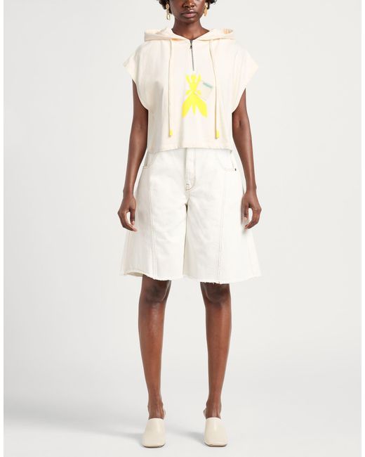 Patrizia Pepe White Sweatshirt Organic Cotton, Pvc