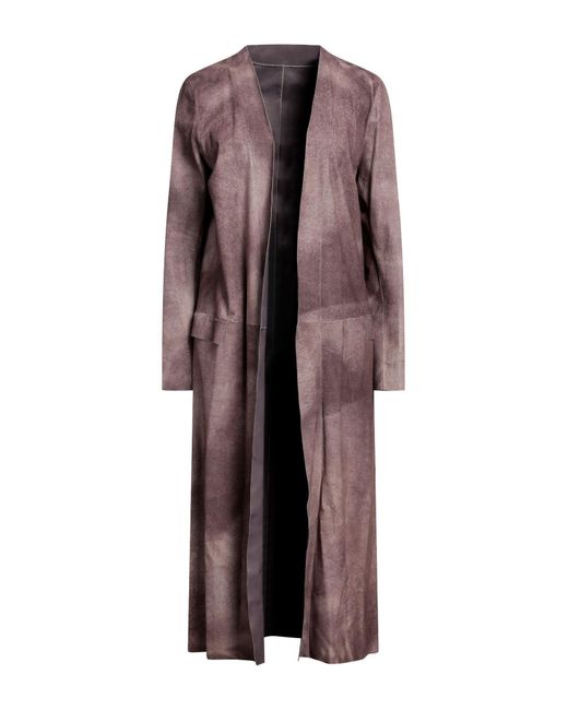 Salvatore Santoro Purple Overcoat & Trench Coat