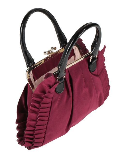 Red(v) Purple Handbag Textile Fibers