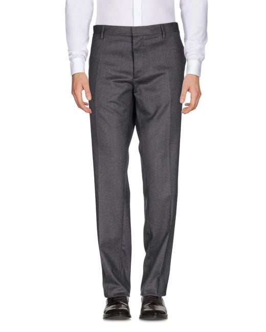 DSquared² Gray Lead Pants Virgin Wool, Elastane for men