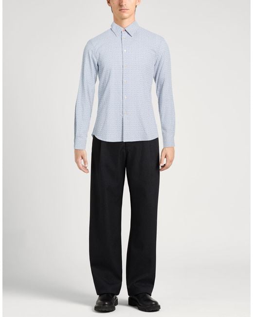 Paul Smith Blue Slate Shirt Cotton for men