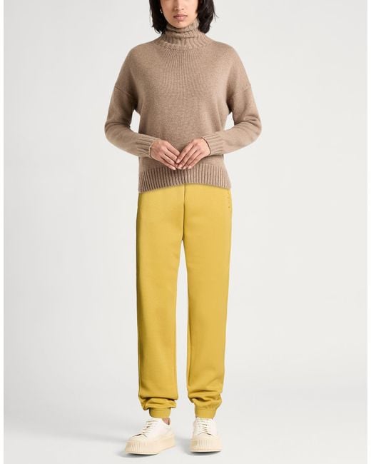 Max Mara Yellow Marigold Pants Cotton, Polyester