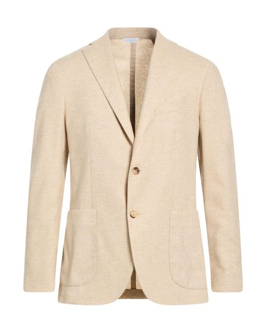 Boglioli Natural Blazer Virgin Wool, Polyester, Elastane for men