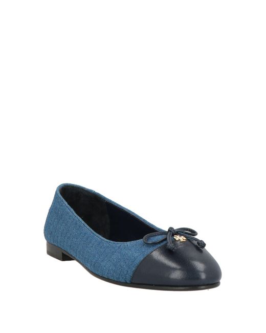 Tory Burch Blue Ballet Flats