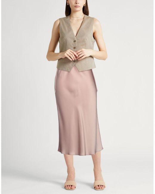 Max Mara Pink Midi Skirt Triacetate, Polyester