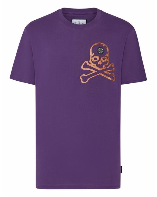 Camiseta Philipp Plein de hombre de color Purple