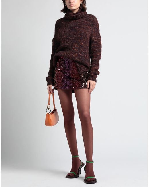 Patrizia Pepe Purple Mini Skirt