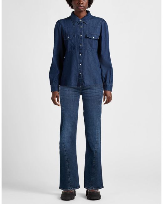 7 For All Mankind Blue Jeans Cotton, Elastane