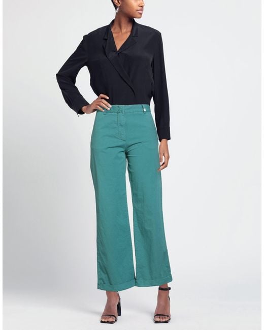 Myths Blue Pants Cotton, Elastane