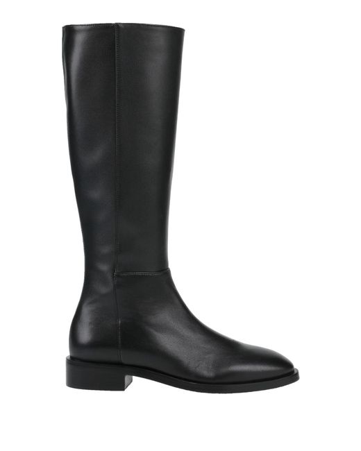 Stuart Weitzman Black Boot Leather