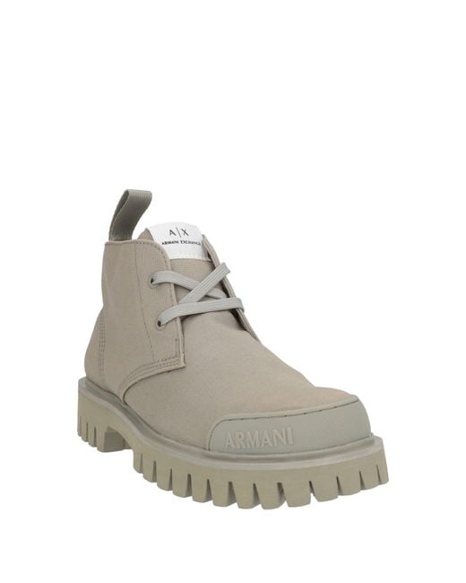 ARMANI EXCHANGE Gray Ankle Boots for men