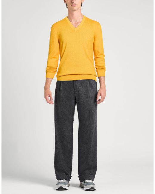 Kangra Yellow Marigold Sweater Cashmere for men
