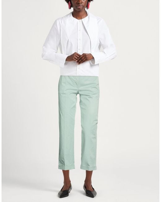 Grifoni Green Pants Cotton, Elastane