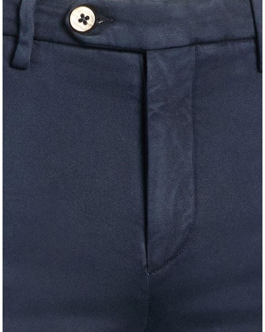 Michael Coal Blue Pants Cotton, Polyester, Elastane for men
