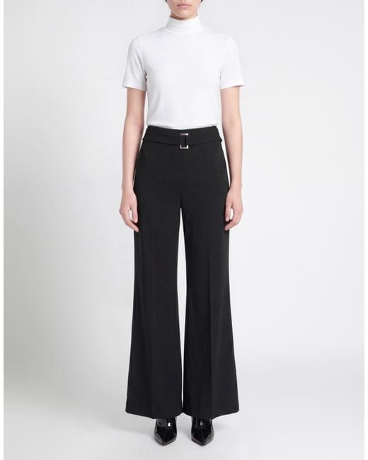 Patrizia Pepe Black Pants Polyester, Elastane