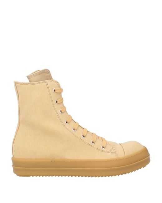 Rick Owens Natural Sneakers Textile Fibers for men