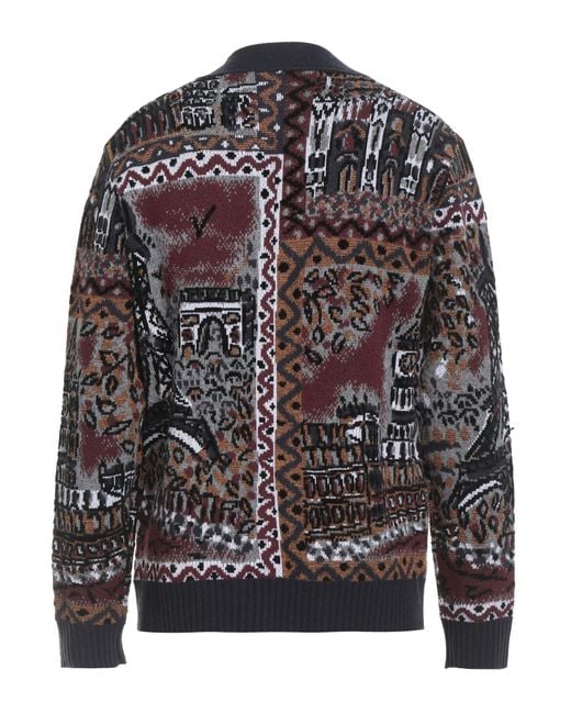 Missoni Gray Cardigan Wool, Viscose, Cotton, Polyamide, Polyester for men