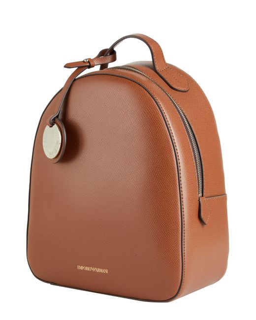 Emporio Armani Brown Backpack