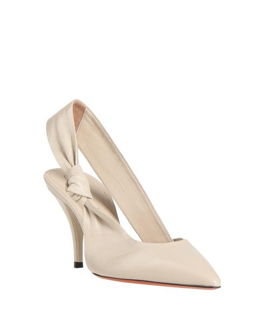 Santoni White Pumps
