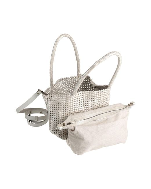 Officine Creative White Handbag Leather