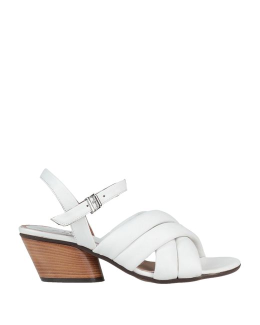Stele White Sandals Soft Leather
