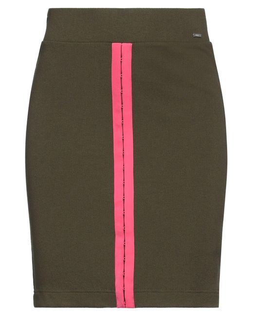 Guess Green Mini Skirt Ecovero Viscose, Elastane