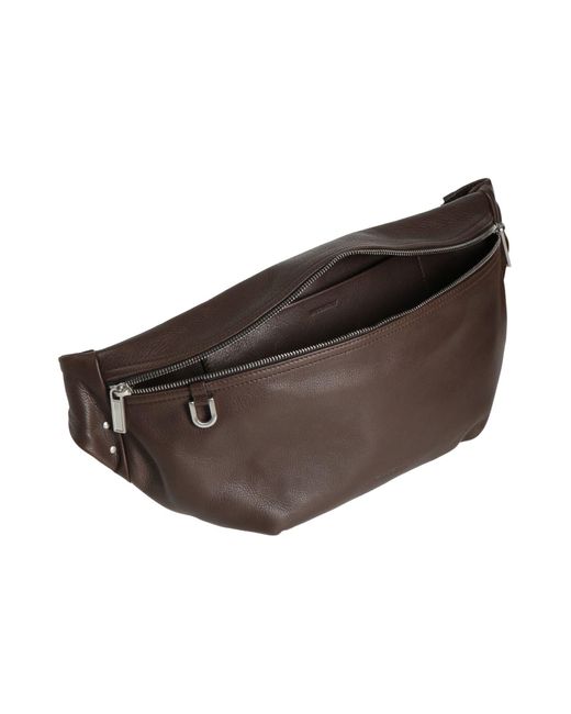 Rick Owens Brown Dark Belt Bag Calfskin