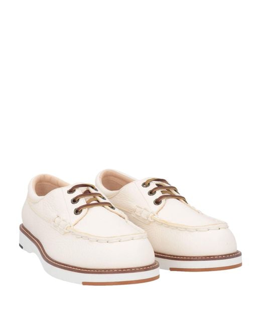 Tod's White Lace-up Shoes