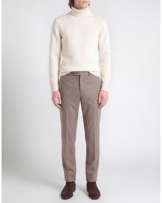 Kangra White Ivory Turtleneck Wool for men