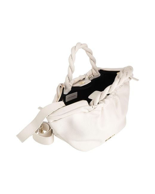 Baldinini White Handbag Cow Leather