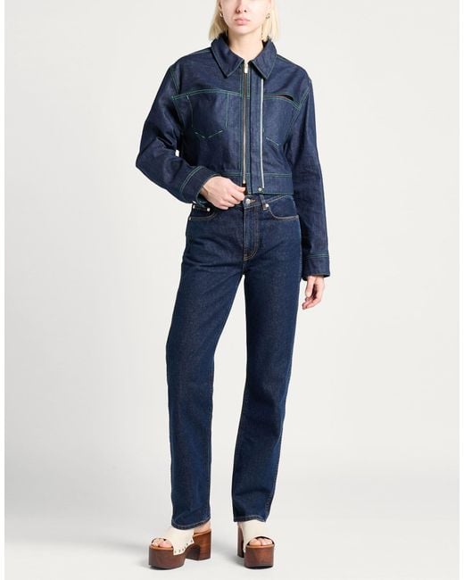 Jacquemus Blue Le Papier Denim Outerwear Organic Cotton