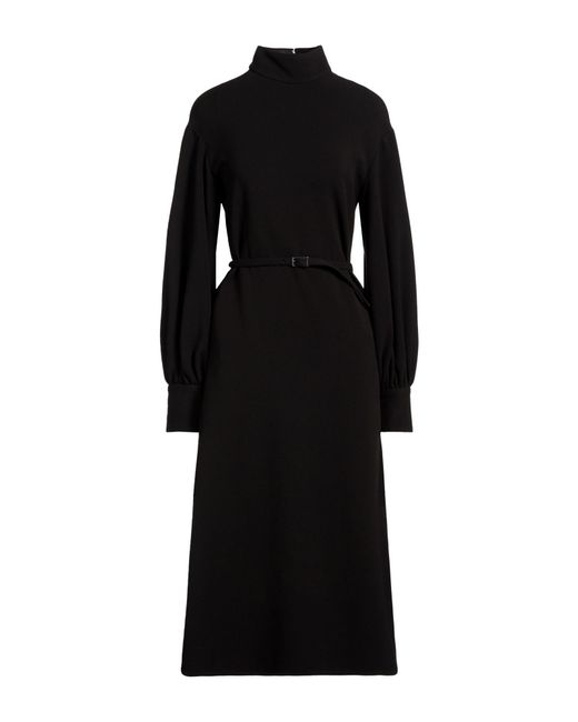 BCBGMAXAZRIA Black Midi Dresses