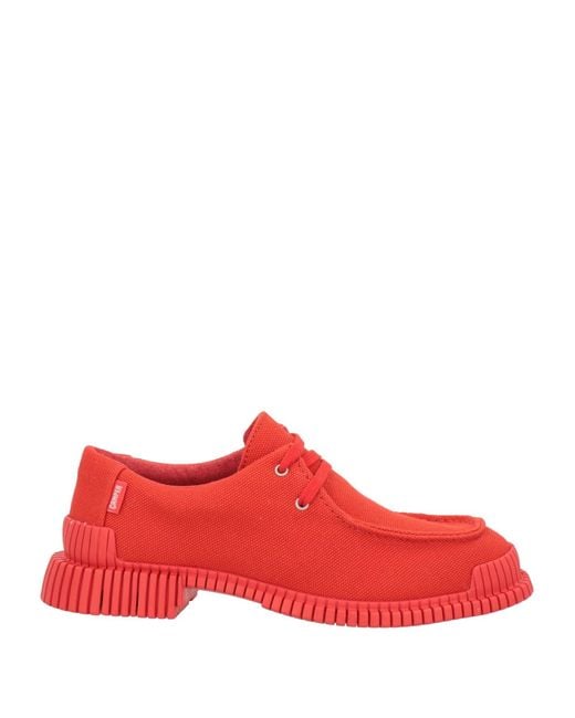 Camper Red Lace-up Shoes